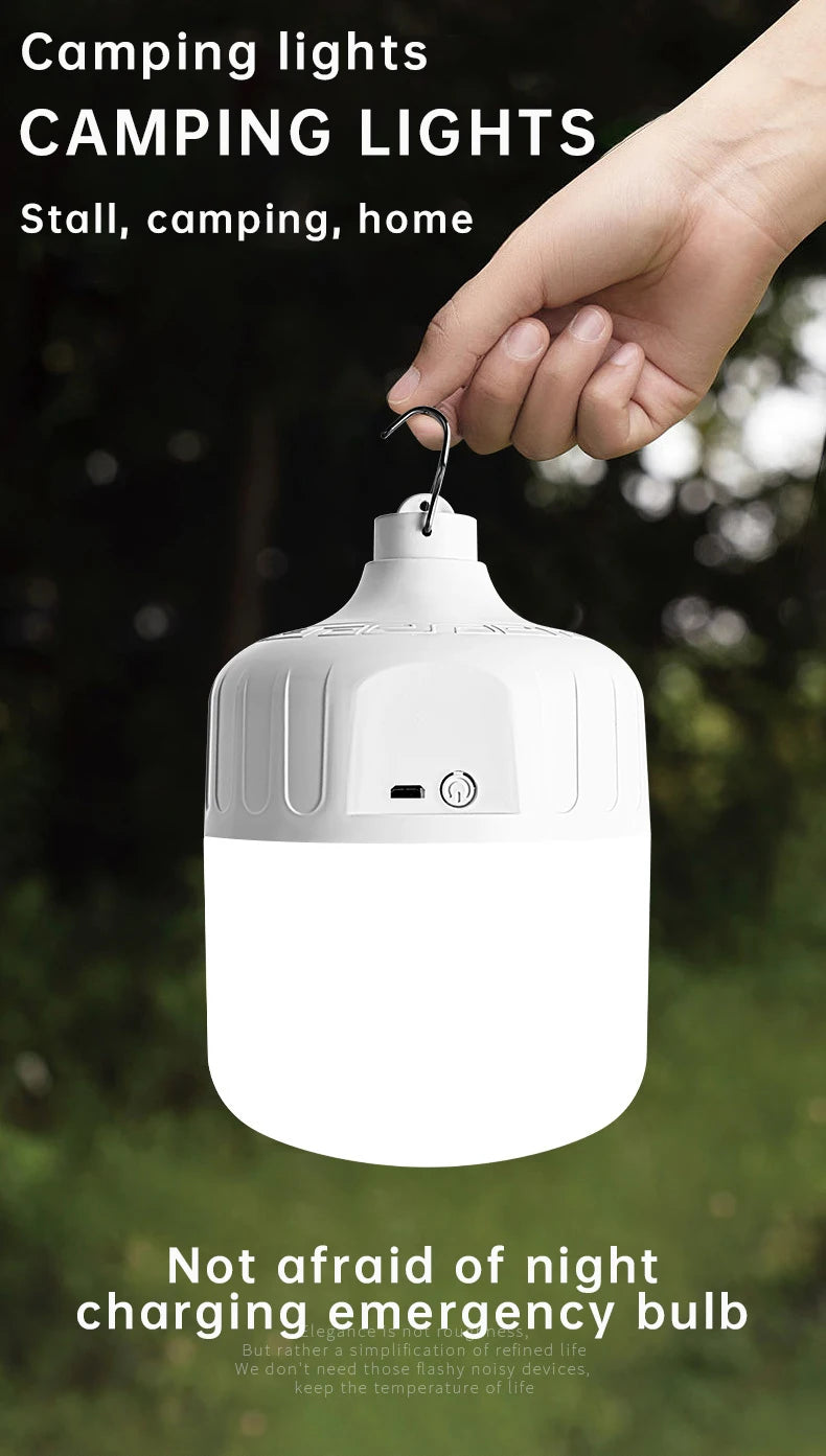 USB Rechargeable Waterproof Camping Light Bulb
