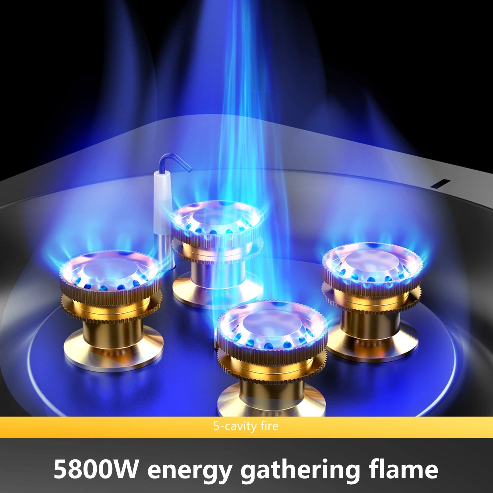 BISINNA Campi    BISINNA 5800W Portable Camping Gas Stove – High Firepower Burnerng Gas Stove 5800W High Firepower Outdoor Portable Cassette Burner for Picnic Hiking Trekking